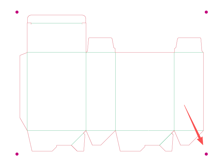 AI切割刀模文件周围创建图形标记点