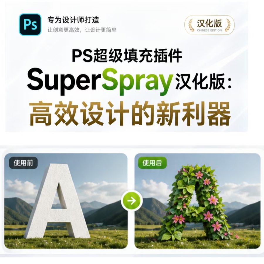 PS超级填充插件SuperSpray汉化版：高效设计的新利器